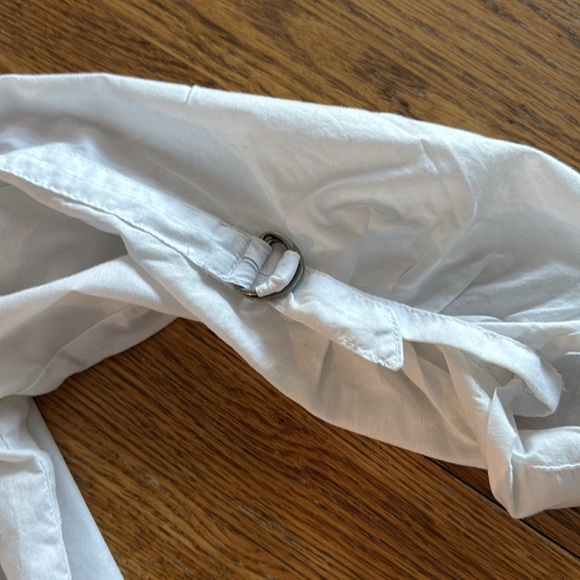 Woman’s top Additions by Chico’s size 2 white with silver /white buttons& accent - Picture 11 of 11